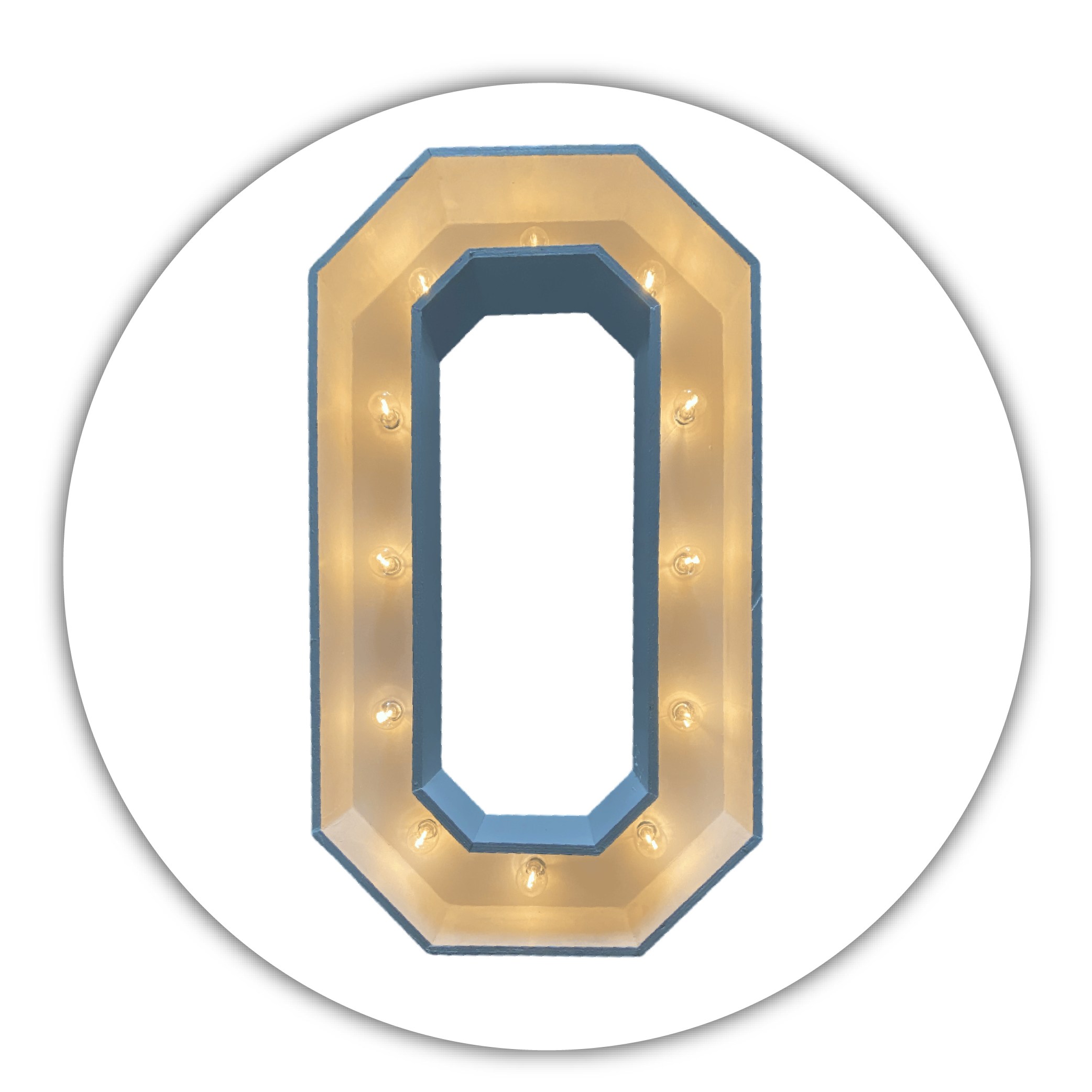 Lichtletter "O"